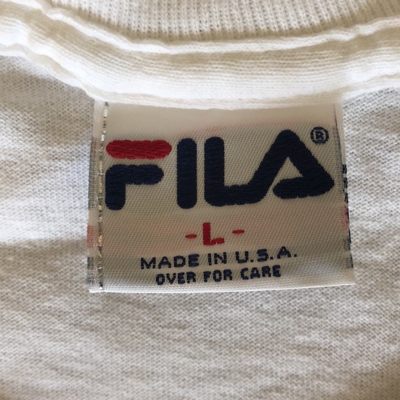 Vintage large Fila Soccer white tee shirt - Picture 4 of 5